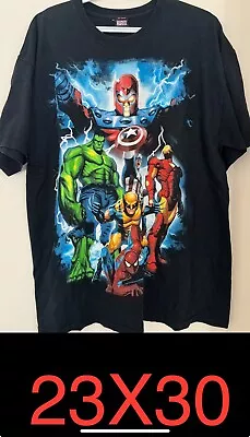 Y2K Marvel Mad Engine Magneto Hulk Ironman  Wolverine Spiderman Capt America XL • $34.99