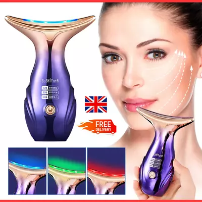 Photon LED Light Skin Rejuvenation Therapy Device RF EMS Lifting Firming Beauty • £11.99