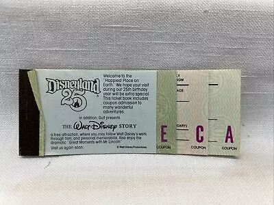 1980 Vtg Disneyland Adult E Ticket Book Coupon Booklet ORIGINAL Disney TX4 • $62.95