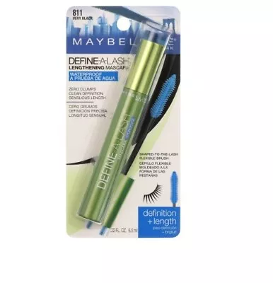 Maybelline Define-A-Lash Lengthening Mascara Waterproof #811 Very Black • $15.74