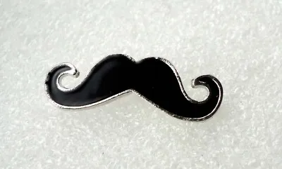 £3.99 • Buy Black Moustache Lapel Pin Badge Vintage Style Tash FREE UK POST OFFER Z25