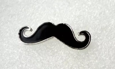 £3.99 • Buy Black Moustache Lapel Pin Badge Vintage Style Tash FREE UK POST OFFER Z25