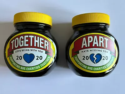 Marmite 2020 Together Apart Jars New Sealed NOT FOR CONSUMPTION Collector's Item • £84.99