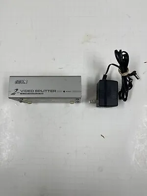 ATEN VS92A VIDEO 2-PORT VIDEO SPLITTER 1 To 2 VGA Duplicator W/ Power Supply • $8.90