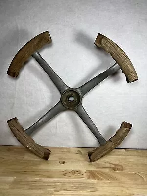 Antique 4 Bar Wood Steering Wheel Model T? For Repair • $37.49