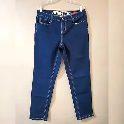 $21.36 • Buy Hydraulic Womens Lola Curvy Super Skinny Jeans Size 14W Dark Blue Mid Rise