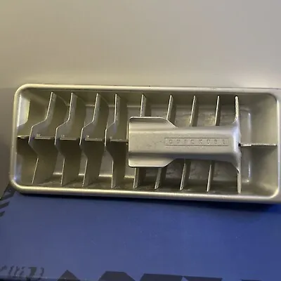 Vintage ~ Mid Century Frigidaire Quickube Ice Cube Tray ~ Aluminum ~ 20 Cubes  • $3.99