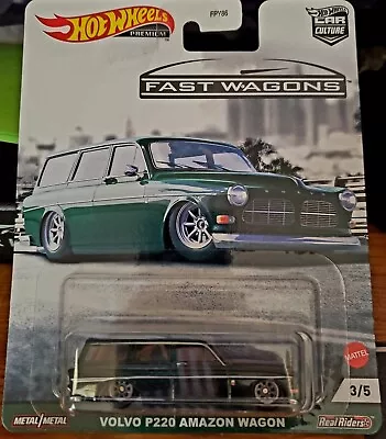 Hot Wheels Car Culture Premium - 'Fast Wagons'  Volvo P220 Amazon Wagon • $6