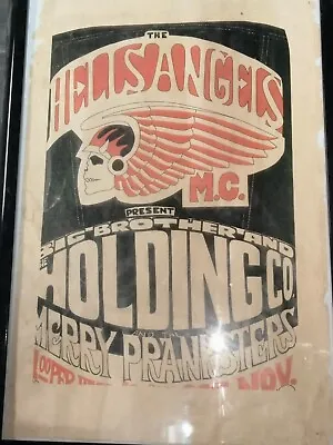 $299.99 • Buy Vintage Concert Poster Big Brother And The Holding Co With Janis Joplin
