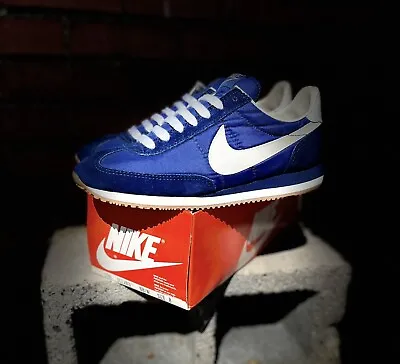 $2400 • Buy Vintage NOS Nike 1780 Oceania Mens Size 8 BLUE SUEDE Shoes CRAZY RARE 1984 🤯