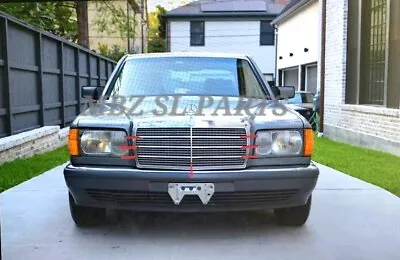 New W126 280S 280SE 500SEL 7 Pcs Grill Molding Trim Alu Set For Mercedes Benz • $54.95