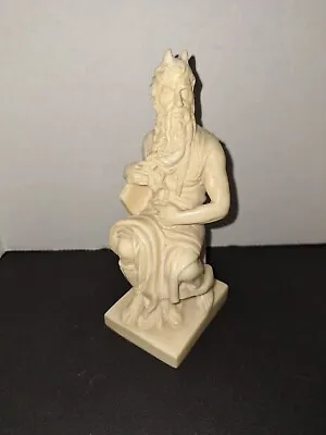 Vintage A Santini Michelangelo Horns Of Moses Sculpture Figurine Alabaster  • $14.29