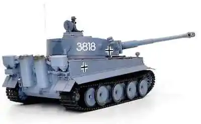 Heng Long Tank Model German Tiger 2.4G Radio Remote Control RC 1/16 BB IR V7 UK • $350.96