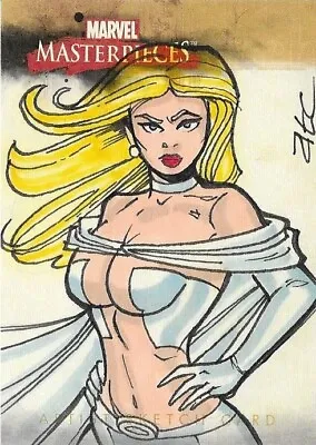 Marvel Masterpieces 2008 Marvel SkyBox White Queen - Adam Cleveland Sketch Card • $95