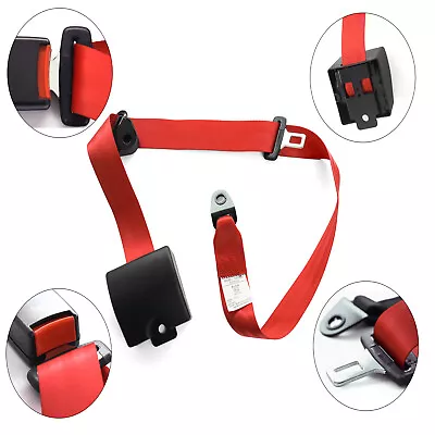 1Set Adjustable Universal 3 Point Retractable Auto Car Seat Belt Lap Shoulder • $30.99