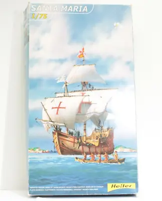 Heller 1:75 Santa Maria Sailing Ship Model Kit 80865 (OPEN BOX) • $39.59