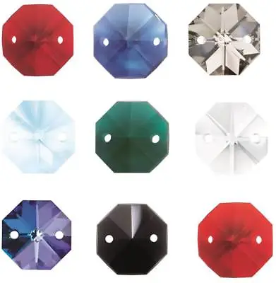 £4.94 • Buy Octagon Chandelier Crystals | Drop Crystal Beads For Lights | Wedding Drops 14mm