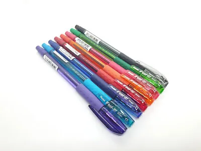 Pentel Energel Ball Point  Pen 0.7mm Metal Tip Pack Of 7 Blue Colour Ink Only • £5.99