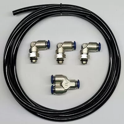 $58.75 • Buy Dual Blow Off Valve Bov Boost Vacuum Push Connect Fitting Kit For Tial Precision