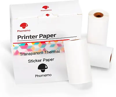 $38.08 • Buy Phomemo Adhesive Transparent Thermal Film 53Mm X 3.5M Long-Term Preservation For