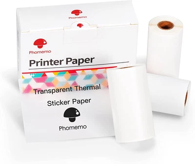 $38.08 • Buy Phomemo Adhesive Transparent Thermal Film 53Mm X 3.5M Long-Term Preservation For
