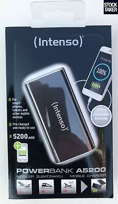 Intenso Powerbank A5200 Li-ion Battery Pack Mobile Charger IPhone Tablet Camera • £9.95