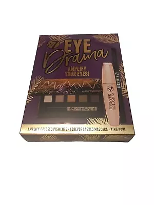 W7 Eye Drama Amplified Pressed Pigments Forever Lashes Mascara King Coal New! • $15.95