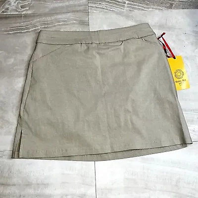 Ruby Rd Skirt Skort Womens Sz 6P Khaki Pull On Demin Pockets NWT • £1.60