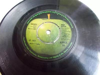 MARY HOPKINS Sparrow/goodbye 1969 RARE SINGLE 7  Apple  INDIA INDIAN G+ • $149