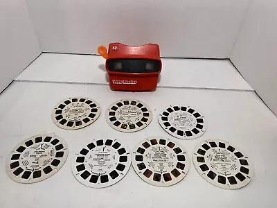 Vintage View Master 3D Viewer Red Classic Viewmaster Toy Slide Viewer USA • $11.58