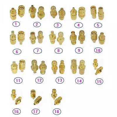Adapter SMA RP-SMA To MMCX SMB MCX SMC Male Plug & Female RF Coaxial Connector • $1.79