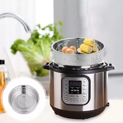 Stainless Steel Veggie Steamer For Microwave & Pot - Fits Various Sizes • £11.99