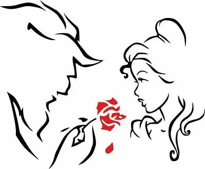$6.50 • Buy Disney Beauty And Beast Belle Vinyl Window Car Decal/Sticker
