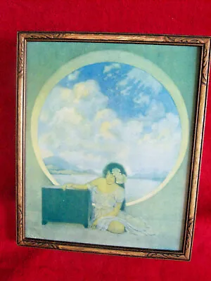 Maxfield Parrish Pandora's Box Antique Print In Antique Wood Frame 10x12 • $100