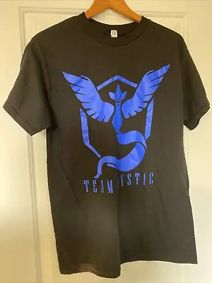 Pokemon Go Team Mystic Pokeball T Shirt Blue Black Size Medium • $9.99