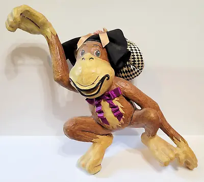 Vintage Circus Monkey Papier Mache Paper Mache Sculpture Statue Handmade Painted • $60