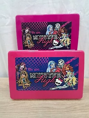 £8.83 • Buy We Are Monster High Hard Plastic Pencil Case Box, Pink Purple **READ