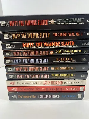 Buffy The Vampire Slayer/Angel Vampire Files Lot Of 10 Paperback New Unread ‘90s • $50