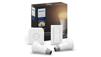 $103.16 • Buy  Philips HUE White Ambiance Bluetooth Light Starter Kit/B22 Bulb/Switch/Bridge