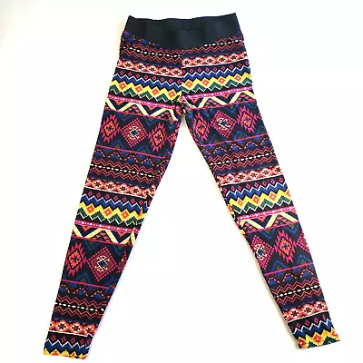 Womens Leggings Small Geometric Tribal Aztec Southwestern Print Stretch Lounge • $9.99