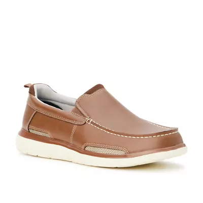 George Men's Casual Slip On Shoes Size 7.5 To 13 Medium Brown • $23.98