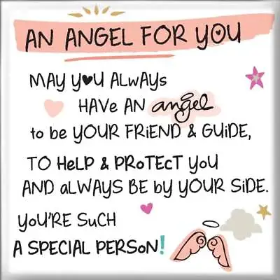 WPL Inspired Words Magnet An Angel For You - New - IWG1113 • $4.24