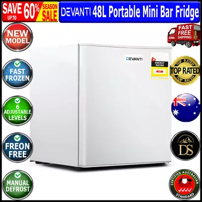 $254.75 • Buy Devanti 48L Portable Electric Mini Bar Fridge Office Refrigerator Cooler - White