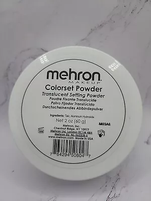 2oz Tub Colorset Powder Mehron Face Translucent Makeup Setting Stage Cosmetic  • $12.99