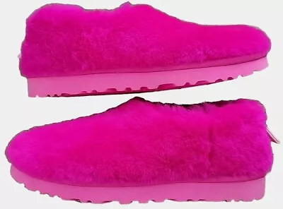 UGG Plush Classic Cozy Bootie Women Size 9 New Hot Pink Sugar Sole 1131950 • $50