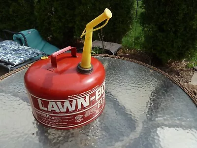 Vintage Lawn Boy 2 1/2 Gallon Metal Fuel Gas Gasoline Can • $50