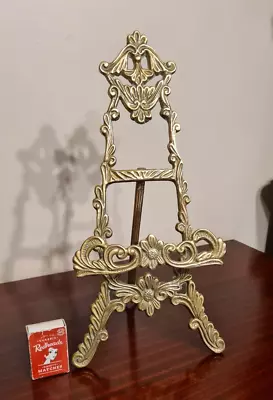 Ornate Brass Easel For Photo/plates/cookbooks • $70