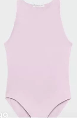 £14.99 • Buy Stradivarius Polyamide Halter Neck Bodysuit Size M Pink