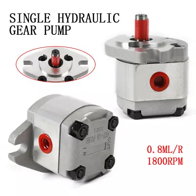 21MPa Mini Hydraulic Gear Pump High Pressure Gear Pumps 0.8ml/r Aluminum Alloy • $49