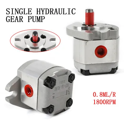 Mini Hydraulic Gear Pump High Pressure Gear Pumps 0.8 Ml/r Aluminum Alloy 21MPa • $49